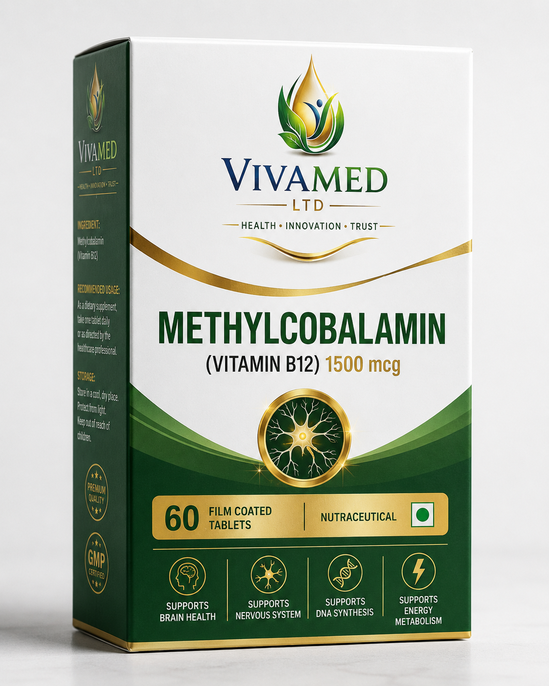Vitamin B12 (Methylcobalamin) 1500 mcg Tablets
