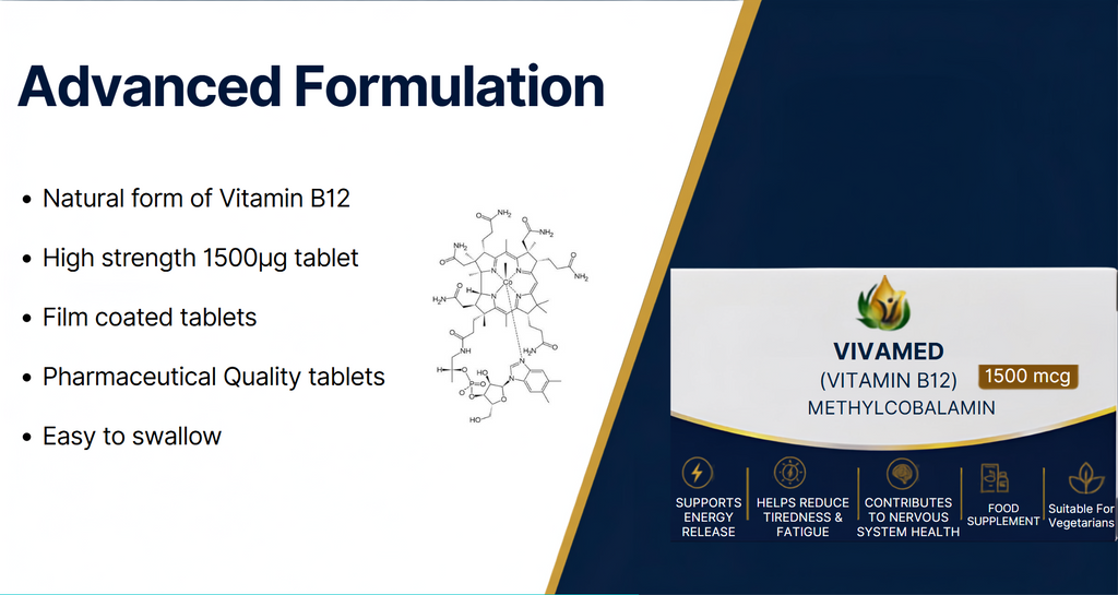 Vitamin B12 (Methylcobalamin) 1500 mcg Tablets